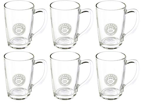 Teekanne Teegläser mit Henkel 6er Set - 230 ml Teeglas aus Glas, Transparent von Teekanne