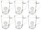 Teekanne Teegläser mit Henkel 6er Set - 230 ml Teeglas aus Glas, Transparent von Teekanne
