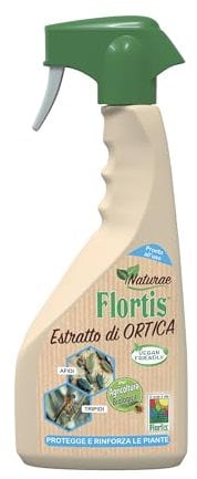 Flortis, Naturae Brennnessel-Extrakt RTU, stärkt die Pflanzenabwehr gegen Blattläuse, Thrips, weiße Fliegen und andere saugende Insekten, wirkt pflanzenstimulierend, Format 500 ml