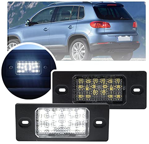 NSLUMO 2pcs Led License Number Plate Light Canbus For Golf 4 MK4 Golf 5 MK5 Variant P.assat B5.5 Tou.areg For Sk.oda Fabia MK1 6Y For P.orsche Ca.yenne