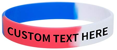 GOGO 100 Stück Personalisierte Silikonarmbänder Gummi Armbänder Partyzubehör