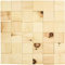 wodewa Holz Wandverkleidung selbstklebend 3D Optik Zirbe 30x30cm Wandpaneele Moderne Wanddekoration Holzverkleidung Wohnzimmer Schlafzimmer