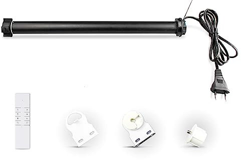 Zemismart WiFi Motorisierter Rollladenmotor für 38MM 0.8N Rohrjalousiemotor Max 3kg Blind SmartLife/Tuya APP Timer,Alexa Echo Sprachsteuerung Fernbedienung (3)