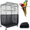 ASOCEA Cubierta para Jaula de Pájaros Jaula Grande para Pájaros Recoge Semillas Protector de Faldón de Malla de Nylon para Jaula de Loro para Jaulas Redondas y Cuadradas (Negro, 78.7*27.6in/200*70cm)