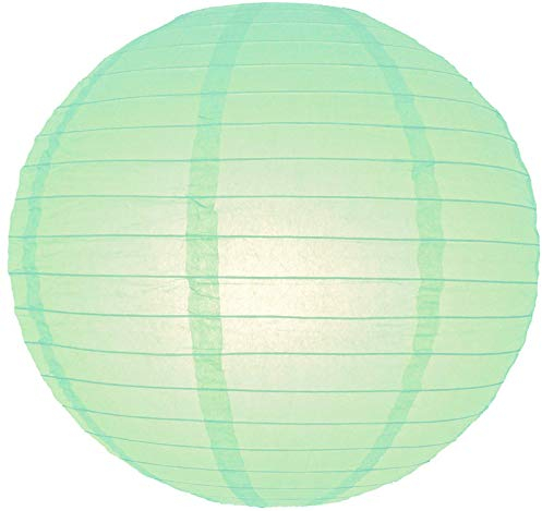 5 x Minze grün lampion 25 cm