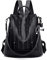BUKESIYI Damen Tasche Rucksack Handtasche Frauen backpack Klein Anti Diebstahl Schulrucksack Laptop Weekender PU Leder DE78209 Schwarz V1