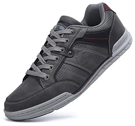 TARELO Sneaker Herren Freizeitschuhe Mode Schuhe Grau 44
