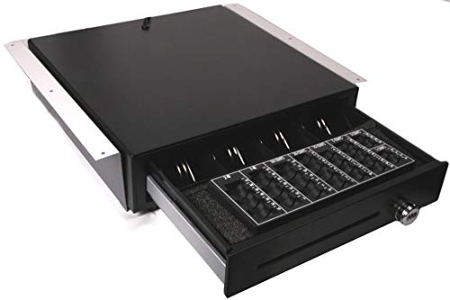 Kassenlade IQCASH410MBZS mit MÜNZBRETT, ZAHLENSCHLOß und MONTAGEHALTERUNG 410X415X100MM