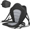 Solomone Cavalli Deluxe Padded Kayak Seat with Storage Bag, Adjustable Cushions for Canoe Fishing Boat Paddle Board Sit-On-Top Kayaks, Universal Size with Back Support, 1 Pack