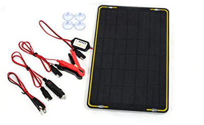 12V Solar Powered Panel Car Caravan Battery Trickle Charger Maintainer with built in Regulator