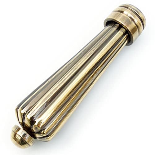 Jones & Grey Antique Solid Brass Regency Reeded Vintage Style Bathroom Light Switch Pull, Silver, Size 86mm long . 24mm at the widest part. (BR-IRN-46AB)