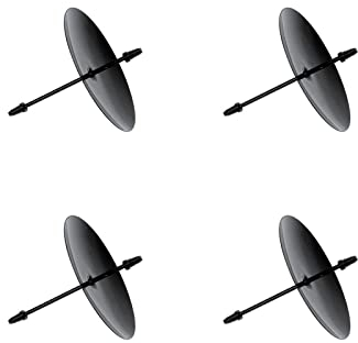Anguxer Kerzenhalter Adventskranz, 4 PCS kerzenhalter, für Advent Weihnachts Tisch deko (6cm, Schwarz)