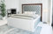 Sofa Dreams Wasserbett Varese mit beheizbarer Wasserbettmatratze und kompletter Technik LED Beleuchtung 140x200 160x200 180x200 200x200 200x220 (160 x 200 cm, Grau-Weiß)