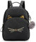 Mini-Rucksack mit Cartoon-Katze, niedlicher Rucksack für Damen, Freizeit, Kleiner Rucksack, Tagesrucksack, PU-Leder, Schultertasche (Schwarz)