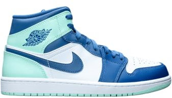AIR JORDAN 1 Mid Mystic Navy Mint Foam 554724-413 40.5