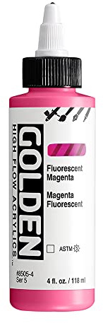 Golden : High Flow : Acrylic Paint : 118ml (4oz): Fluorescent Magenta : S5