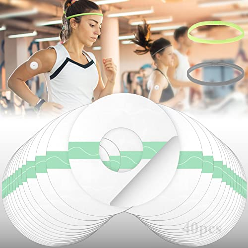 BMHNQ 40 Stück Freestyle Libre 3 Sport-Pflaster, Wasserfest, Atmungsaktiv, Hautfreundlich, Fixierung, Transparent