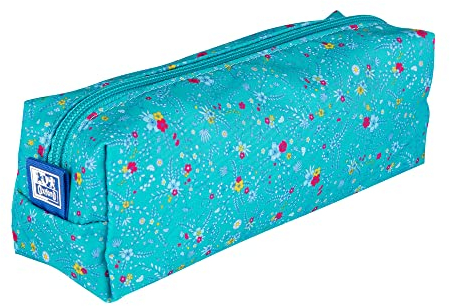Oxford Floral Federmäppchen/Kulturbeutel/Travelcosmetic,große Kapazität, Türkis