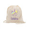 PROMO SHOP Mochila Cuerdas 100% Algodón Natural · PERSONALIZADA con tu Nombre a Todo Color en Impresión Textil · Diferentes Diseños para Personalizar · Tamaño 41cm x 37cm (UNICORNIO)