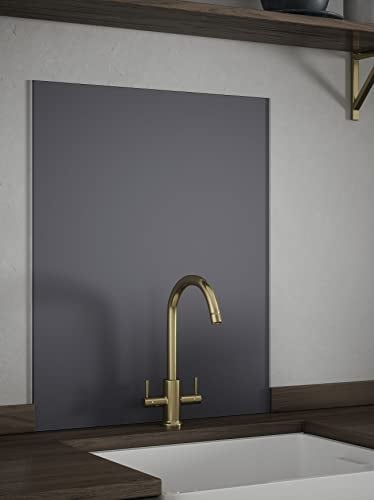 Country Living Storm Grey Matt Splashback 600mm x 750mm - Self Adhesive Easy Install Cooker Back Panel