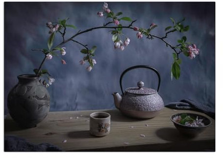 Displate - Poster aus Metall - Magnet-Montage - World Class Photos - Japan - Japanese Tea 67.5 cm x 48 cm