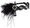 WLLHYF 1920er Jahre Flapper Stirnband, 20er Jahre Feder Haarband Vintage Feder Kristall Kopfschmuck Gatsby Party Zubehör für Frauen (weißer Diamant)