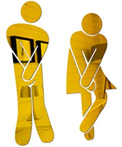 OSALADI Adesivi Murali Rimovibili 3d Per Wc Adesivi Murali Per Il Bagno Per La Camera Di Ragazzi E Ragazze