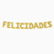 PARTYLOSOPHY Guirnalda de letras con 11 Globos foil para cumpleaños en color dorado de 41 cm Felicidades. Globos cumpleaños, decoración fiesta de cumpleaños, guirnalda globos cumpleaños.