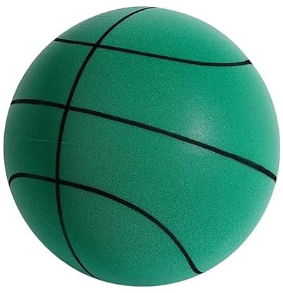 Basketball SilentIndoor, Lautloser Basketbälle, Kinderbasketball, Silent Basketball Größe3/5/7, Basketball Indoor Leise, Basketball Spielzeug (3,Linie Grün)