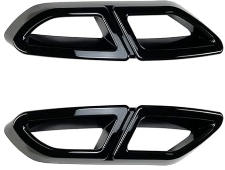 ANRAM Endrohrabdeckung Auspuffblende Für VW Passat B8 Variant R-line 2015 2016 2017 2018 2019,Schalldämpfer Auspuffrohrabdeckung Trim Car Styling Externes ZubehöR,A-Black