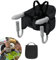 YRHome Faltbar Baby Tischsitz Babysitz Hochstuhl Sitzerhöhung Boostersitz Esszimmerstuhl zum Einhängen mit Anti-Rutsch-Klemmen für dicke Tischplatten für zu Hause & Unterwegs mit Tragetasche,Schwarz