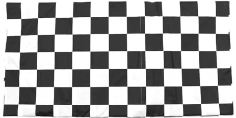 ANCLLO 2 pièces Nappe à Carreaux Noir et Blanc Nappe rectangulaire de fête Nappe en Plastique pour la décoration (137x274 cm)