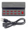 JZK 5V 12A USB Ladegerät, 10 Port 60W USB-Dockingstation, Multi Port Erweiterungshub Ladestation, Mehrere USB Netzteiladapter, USB Schnellladegerät Power Hub