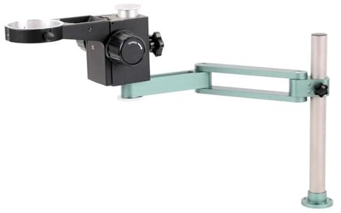 Mikroskop-Zubehör-Kit Mikroskoptische Ständer Mikroskop-Schwenkarm Universelle Metallhalterung Teleskop-Faltsäule aus Aluminiumlegierung 360° drehbar Freihubhalter