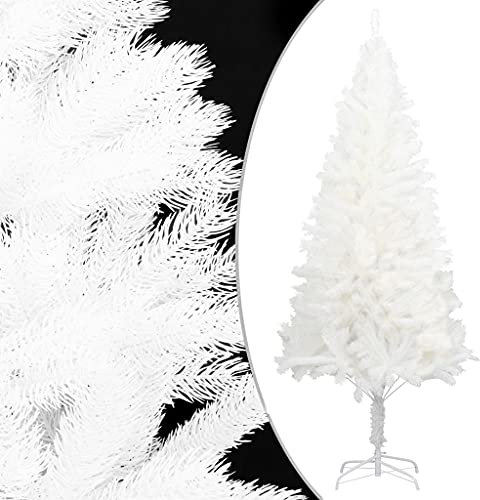 alberi di natale con luci led incorporate,albero di natale pino innevato,Albero di Natale Artificiale con Aghi Realistici Bianco 240 cmAdatto per camera da letto, soggiorno, patio, Natale