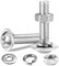 Dayalo Viti a testa bombata a esagono incassato, viti M8, in acciaio inox A2 V2A, set di viti filettate con dadi e rondelle, filettatura completa, M8 x 35 mm, 10 pezzi