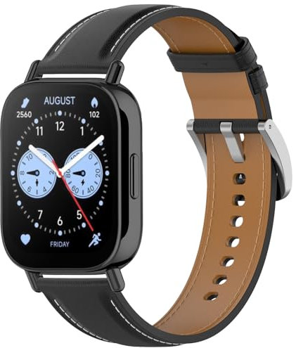 Xisair Bracelet Compatible avec les Redmi Watch 5 Lite et Redmi Watch 5 Active Bracelets en Cuir, Doux, Confortable et Élégant, Bracelets à Fermeture Rapide pour Montre Xiaomi Redmi 5Lite & Active