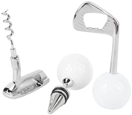 Weinöffner-Set, Zinklegierung, Golf-Flaschenöffner, Weinverschluss, Griff, Korkenzieher-Set für Bierliebhaber