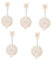 jojofuny 5St Verstellbarer Düsenaufhängesockel Badezimmerzubehör Reinigung Arm Stange Saugbügel Haken duschkopf wandhalterung Duschstabhalter Wandhandbrausehalter Duschgriffhalter Abs Beige