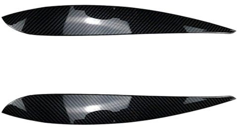 Frontspoiler Für VW Für Polo MK4 9N 9N3 2005 2006 2007 2008 2009 Scheinwerfer-Augenlid-Augenbrauenverkleidung Frontscheinwerferdeckel-Abdeckung Brauenaufkleber Frontlippe Frontspoiler(Carbon look)