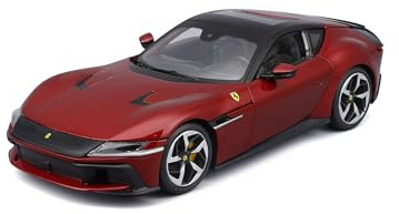 BBURAGO Ferrari 12 Cilindri R&P, Auto Diecast in Scala 1:25, Replica Dettagliata con Cofano e Porte Apribili, Licenza Ufficiale Ferrari, Età Consigliata 3+ Anni