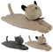 GEEZY Large Weighted Cat Door Stop Animal Design – Fabric, Sand-Filled, Home Decor – Indoor Novelty Decorative Door Stoppers for Wood or Carpet Floors, Bedroom, Living Room – for Cat Lovers