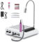 4 in 1 Electric Nail Cutter with 80W Extractor and Washable Filter - Professional 30,000RPM Nail Clipper with 5W LED Light, 3 x Double-Sided Crescent Files for Pedicure Manicure (Bianco)