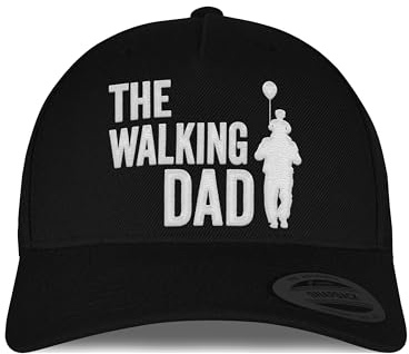 tshirtladen Snapback Cap THE Walking DAD Bestickt - lustiges Geschenk für Papa, Vatertag, Geburt, Geburtstag - Cap für Väter, Humorvolles Accessoire