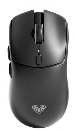 TZMRIT AULA SC580 SE Wireless Gaming Mouse, Tri-Mode 2.4G/BT5.0/USB-C Rechargeable Computer Mouse, 10000 DPI Adjustable Wireless Gaming Mice with 6 Programmable Buttons, Ergonomic PC Mouse (BK)