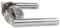 Door Handles Straight T Bar Satin Chrome Internal Latch - Haven Heritage
