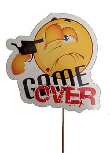 Game Over Deko Sprechballon