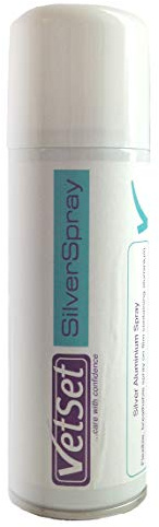 VetSet Unisex's Aluminium Silver Spray, Clear, Regular
