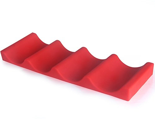 xiaoshenlu Wine Rack - Fridge Wine Racks for 10 Units - Wine and Water Bottle Rack - Wine Rack for Kitchen and Countertop Cabinets, Red