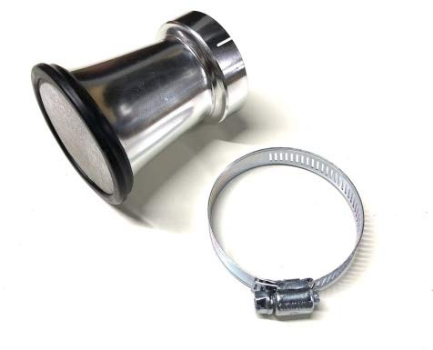 52mm Sport Tuning Luftfilter Kelchform Silber passend für Yamaha Moped Motorrad – Universal Luftfilter mit verstellbarer Schelle